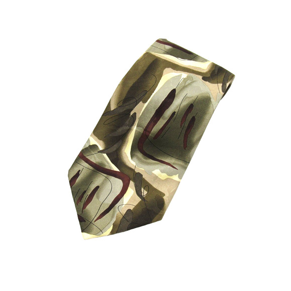 JerryJ Garcia Tie Necktie All Silk Abstract Design Paris in Rain Classic Sz - Picture 1 of 7